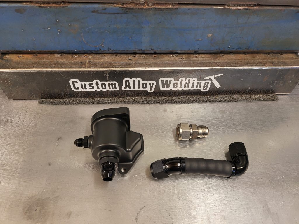 Barra billet lower thermostat housing