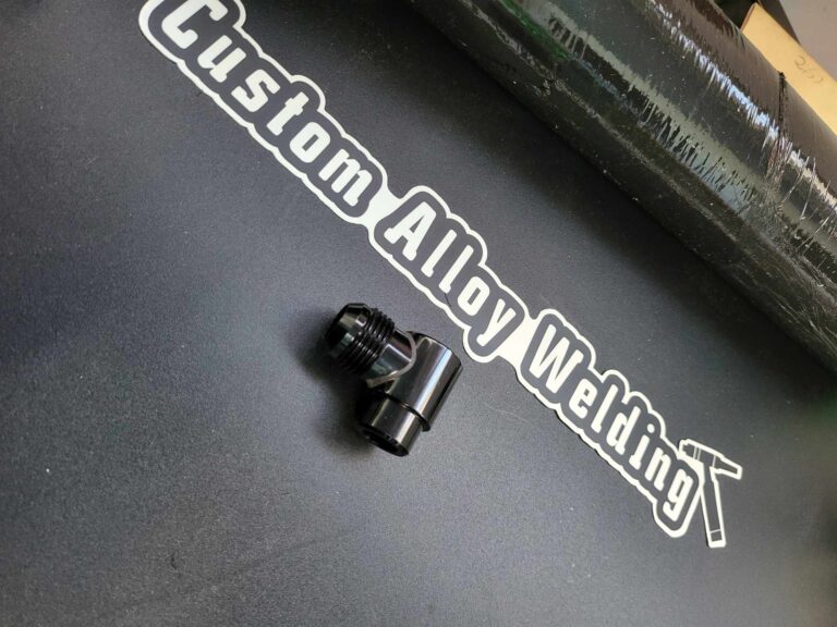 Barra Power Steering Tank delete 90deg An Fitting